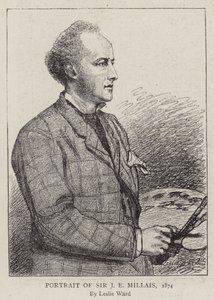 Portrait of Sir J E Millais, 1874 by Leslie Matthew Ward